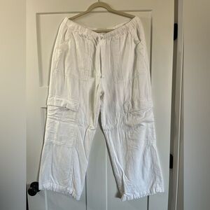 Abercrombie Linen Cargo Pants